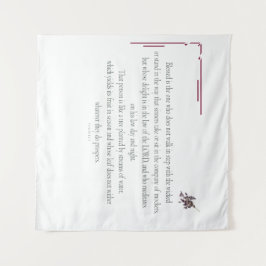 Tapete De Parede PSALM 1, não caminha em pé com o