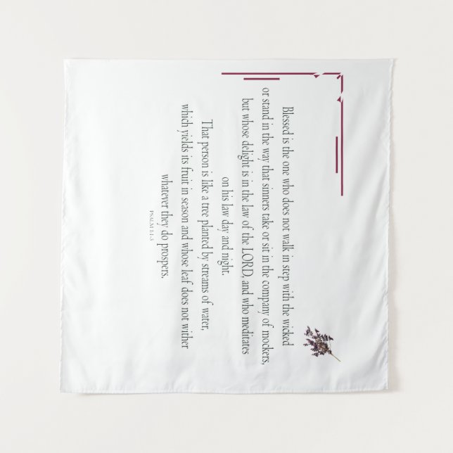 Tapete De Parede PSALM 1, não caminha em pé com o (Frente (Horizontal))