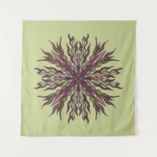 Tapete De Parede Psychedelic Eye Plant - Surreal Botanical Mandala