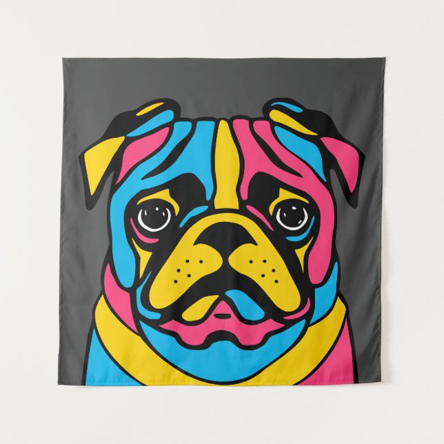Tapete De Parede Pug (Frente)
