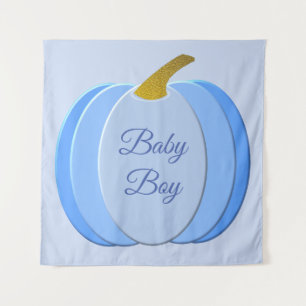 Tapete De Parede Pumpkin Azul e Bonito