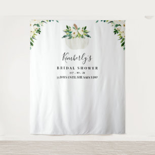 Tapete De Parede Pumpkin Chá de panela Backdrop, Photo Booth Prop