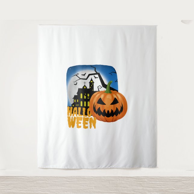 Tapete De Parede Pumpkin Halloween (Frente)