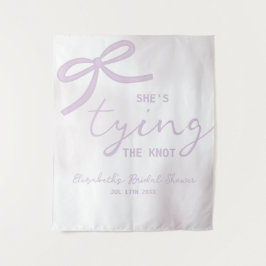 Tapete De Parede Purple Bow Watercolor Bridal Shower