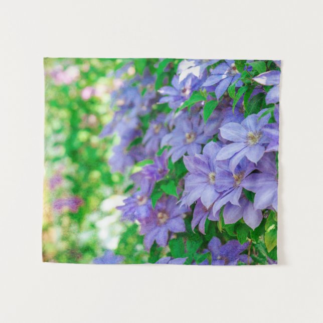 Tapete De Parede Purple Clematis flower (Frente (Horizontal))