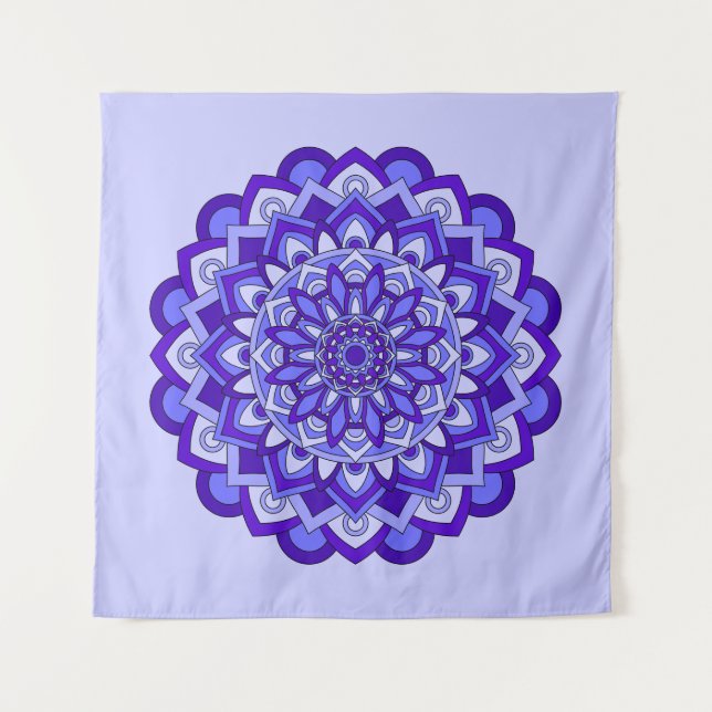 Tapete De Parede Purple Floral Mandala (Frente)