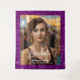 Tapete De Parede Purple Math Handwritten Script Photo Graduation 
