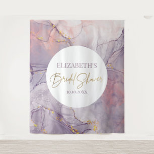 Tapete De Parede Púrpura e rosa mármore - pano de fundo moderno do 