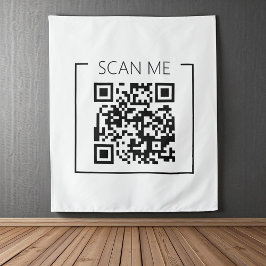 Tapete De Parede QR Code Scan Me Empresarial Minimalista 