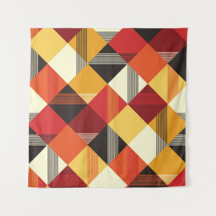 Tapete De Parede Quadrados Vintage: Simples Striped Sem Costura.
