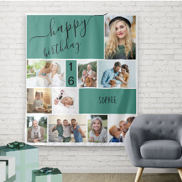 Tapete De Parede Qualquer Colagem de Fotos de 10 Anos Personalizada