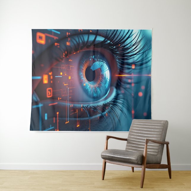 Tapete De Parede Quantum Eye tapestry (In Situ (Horizontal))