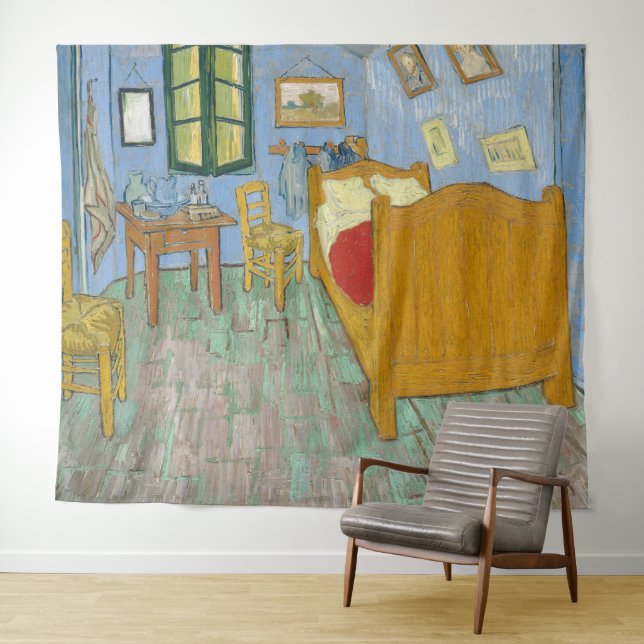 Tapete De Parede Quarto de Van Gogh em Arles - Clássico Amarelo & A (In Situ (Horizontal))