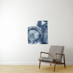 Tapete De Parede Quasares - Círculos Azuis Cinta