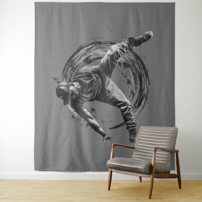 Tapete De Parede Quebrar Estilo Urbano Movimento Monocromático (In Situ)