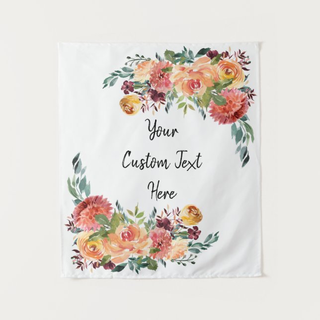 Tapete De Parede Queda de outono, queda Foto Booth Tapestr (Frente)