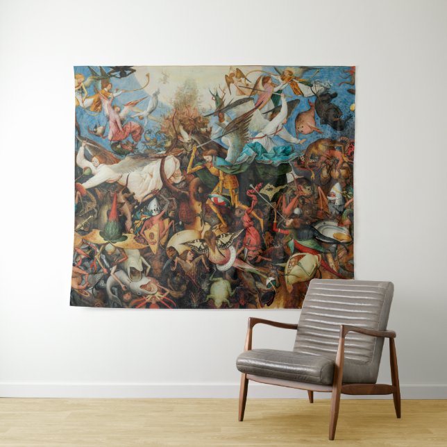 Tapete De Parede Queda dos anjos rebeldes | Pieter Bruegel, Elder | (In Situ (Horizontal))