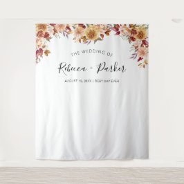 Tapete De Parede Queda floral WEDDING Backdrop Foto