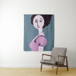 Tapete De Parede "Queenie", pop digital moderno poster<br><div class="desc">A pop de arte digital moderna "Queenie" de Anna Casey pode redimensionar para todos,  exceto para o maior</div>