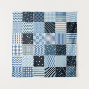 Tapete De Parede Quilt design. Padrão de retalhamento sem costura