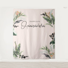 Tapete De Parede Quinceañera | Verdura e Selva de Terracota