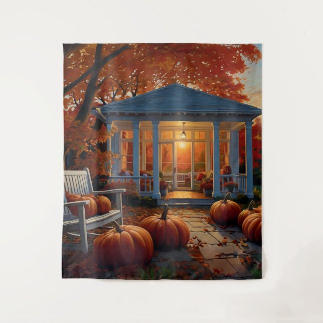 Tapete De Parede Quintal de outono (Frente)