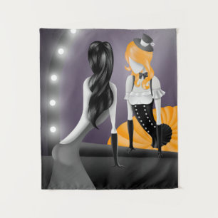 Tapete De Parede Quirky Ballerina & Dancer Refection Yellow