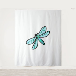 Tapete De Parede rabisco a Dragonfly