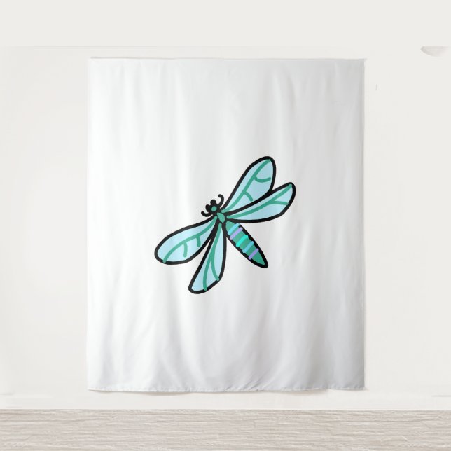 Tapete De Parede rabisco a Dragonfly (Frente)