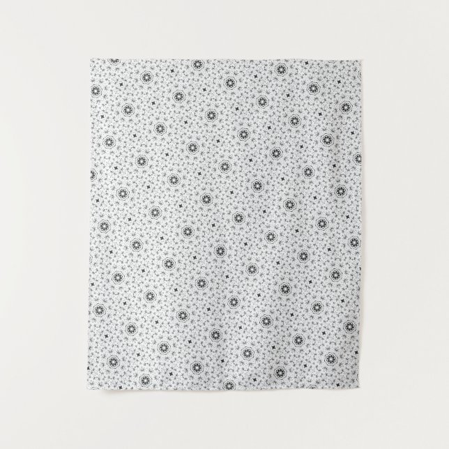 Tapete De Parede rabisco de abstrato do Maacah001 B&W (Frente)