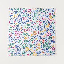 Rabisco divertido formas vibrantes coloridas