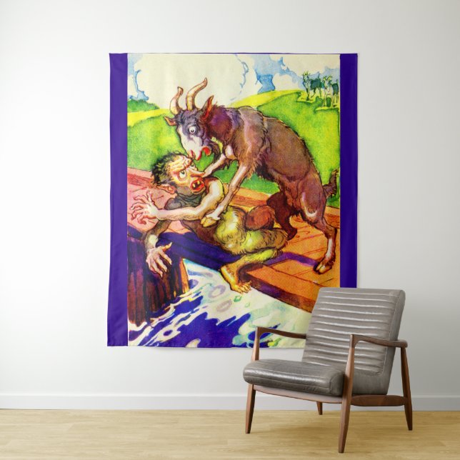 Tapete De Parede ração e troll de cabra (In Situ)