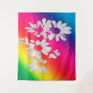 Tapete De Parede Rainbow daisies
