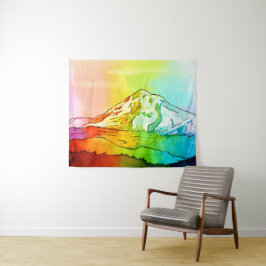 Tapete De Parede Rainbow Watercolor Monte Hood