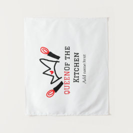 Tapete De Parede Rainha do cozinhar do cozinheiro da cozinha