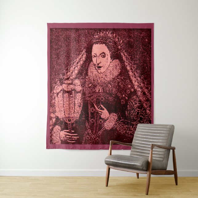 Tapete De Parede Rainha Elizabeth I de rosa (In Situ)