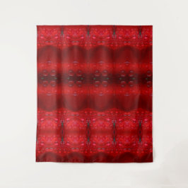 Tapete De Parede Rainy Red Dianthus Ikat