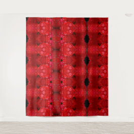 Tapete De Parede Rainy Red Dianthus Ikat 4