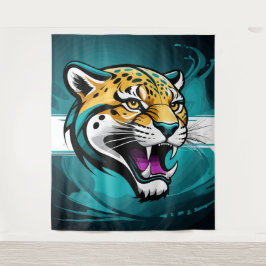 Tapete De Parede Raios Jaguares: Solte a Besta Dentro