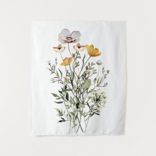 Tapete De Parede Ramalhete de Flores Silvestres Secas