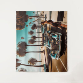 Tapete De Parede Rapariga com Carro