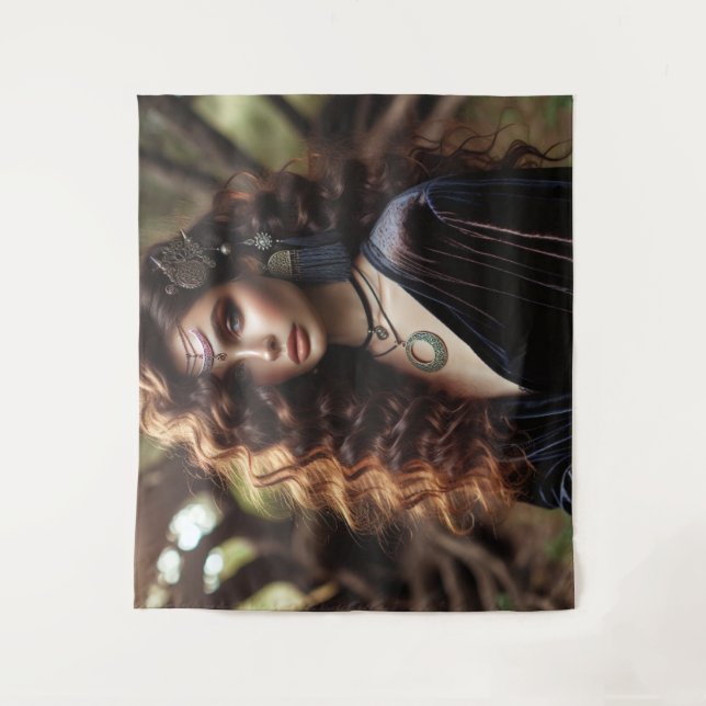 Tapete De Parede Rapariga com Joia (Frente)