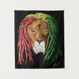 Tapete De Parede Rastafari Lion