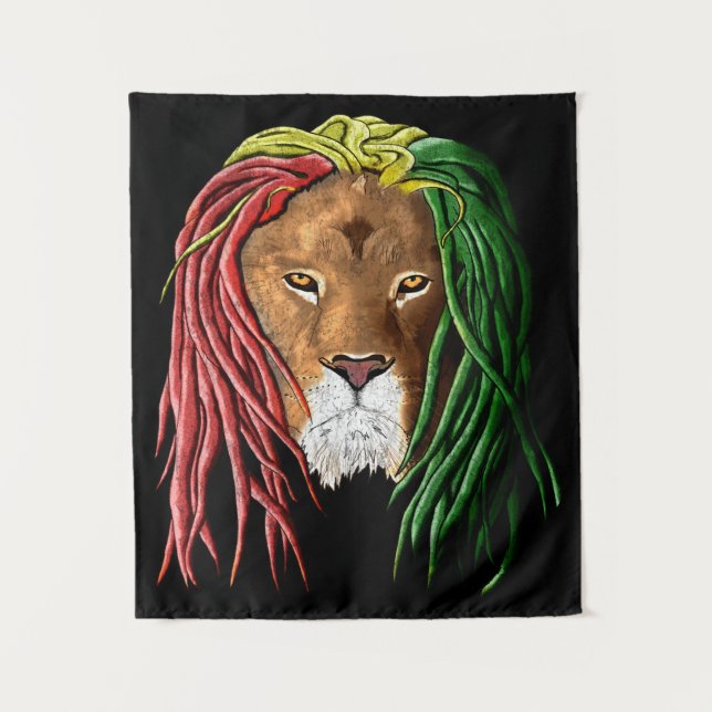 Tapete De Parede Rastafari Lion (Frente)