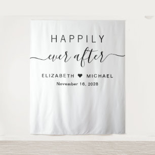 Tapete De Parede Recepção de Casamento Felizes para Sempre