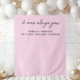 Tapete De Parede Recepção de Casamento Personalizada Era Sempre Voc