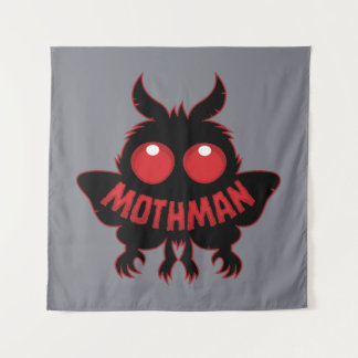 Tapete De Parede Red-Eyed Mystery Mothman Silhouette