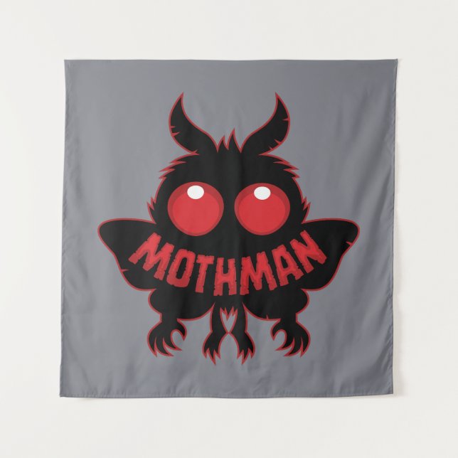 Tapete De Parede Red-Eyed Mystery Mothman Silhouette (Frente)