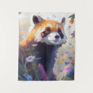 Tapete De Parede Red Panda Retrait Animal Painting Willife Forest