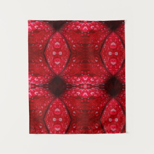 Tapete De Parede Red Petunia Ikat 4 (Frente)